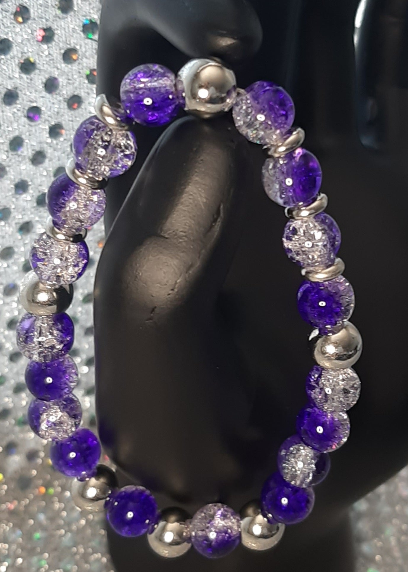 Glass Crackle Bracelets