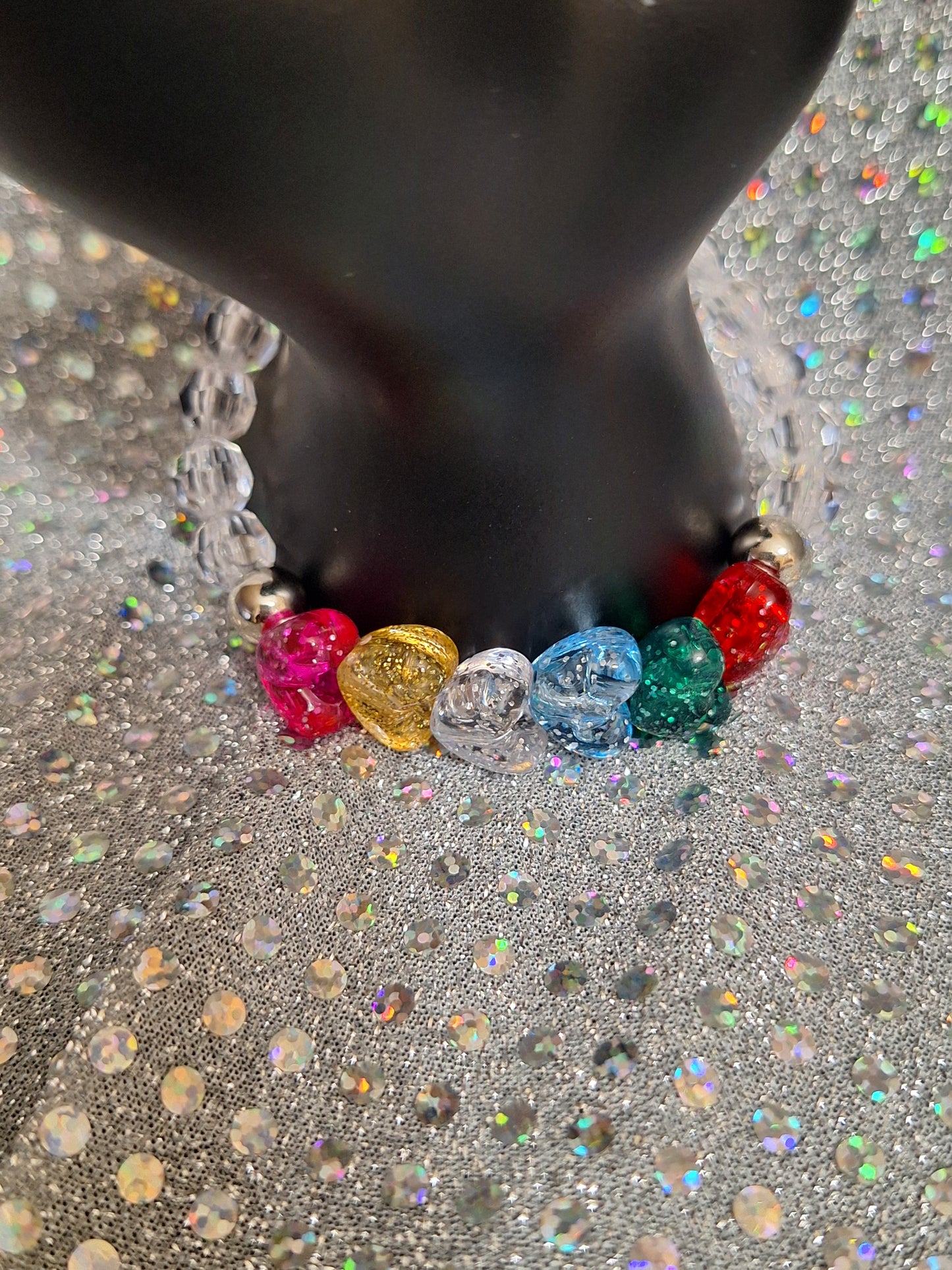 Beaded Heart Bracelet